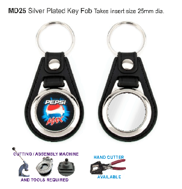 MD25 Silver Plated Key Fob